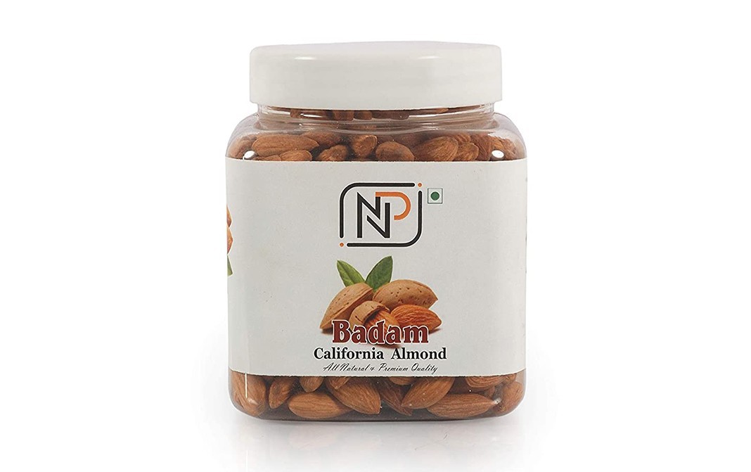 NaturePlatter Badam California Almond    Plastic Jar  500 grams